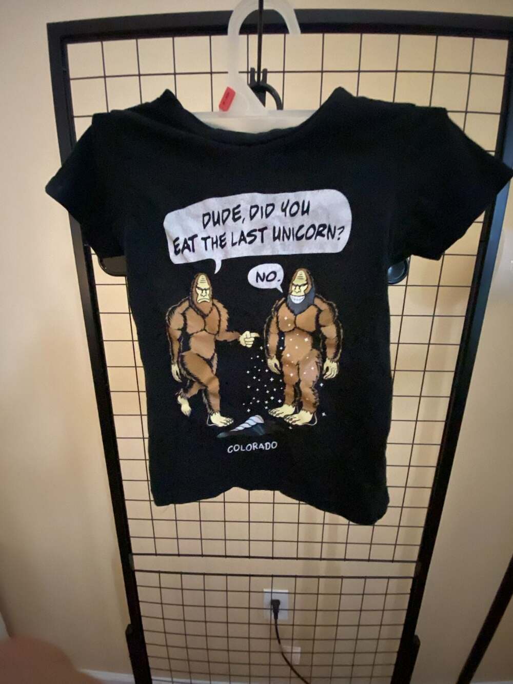 Youth Black Graphic T-Shirt Featuring Bigfoot Design